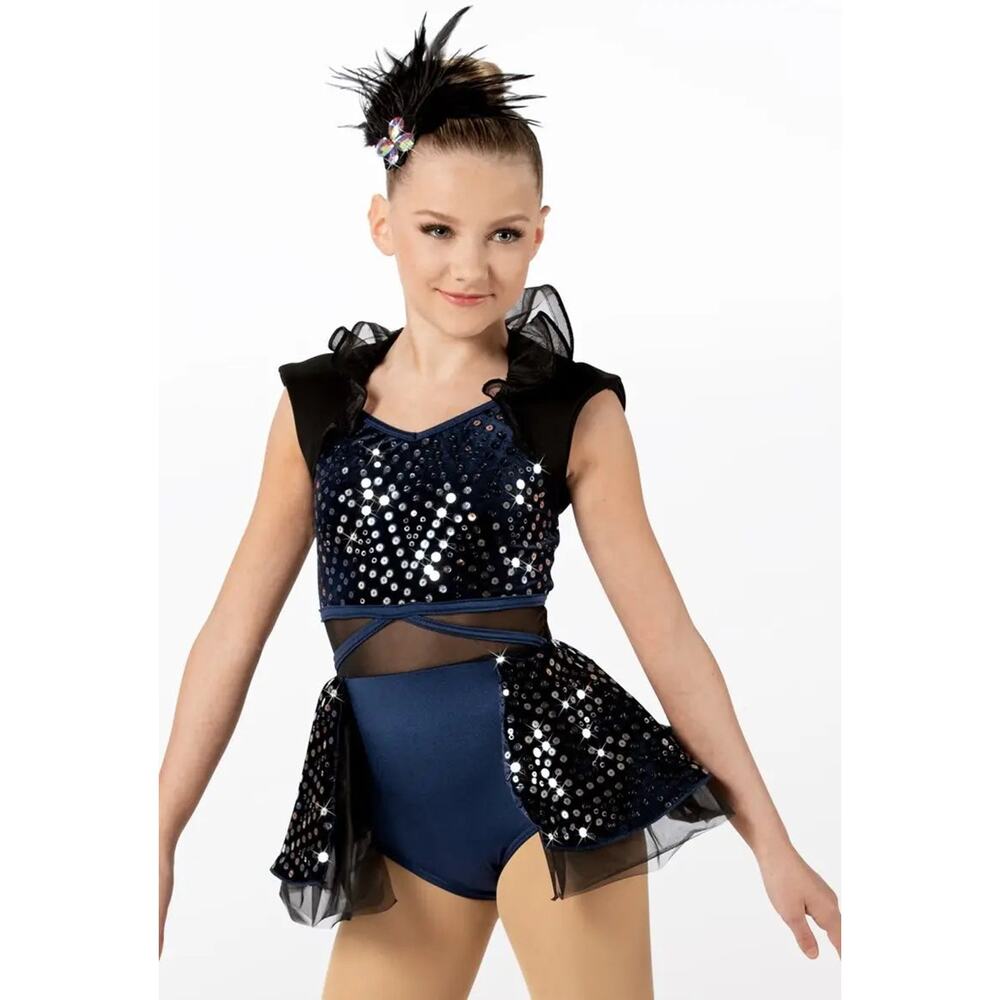 Dance Costume SA Navy Weissman 14702 Jazz Tap Clogging Musical Theater Sequin
